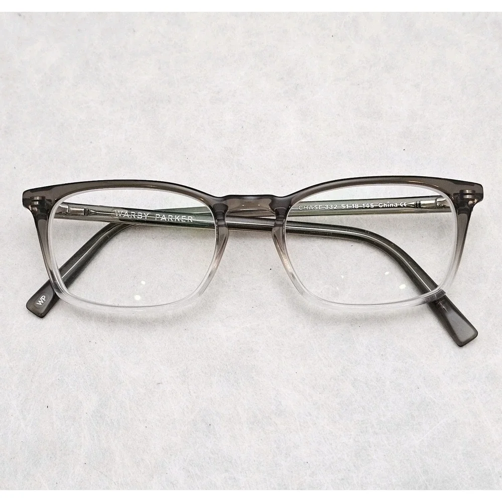 EUC Warby Parker Chase 332 Unisex Eyeglasses Frame, Driftwood Fade 51-18-145